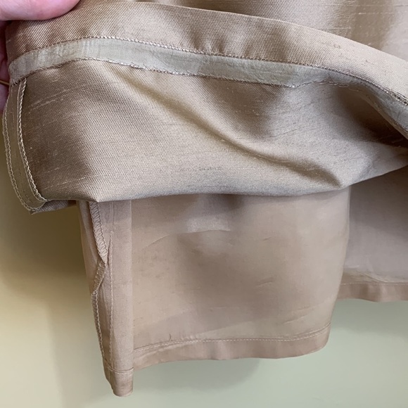 BCBGMaxAzria Cocktail Raw Silk Fully Lined Zip Spaghetti Strap Sheath Dress 10 - Picture 10 of 17